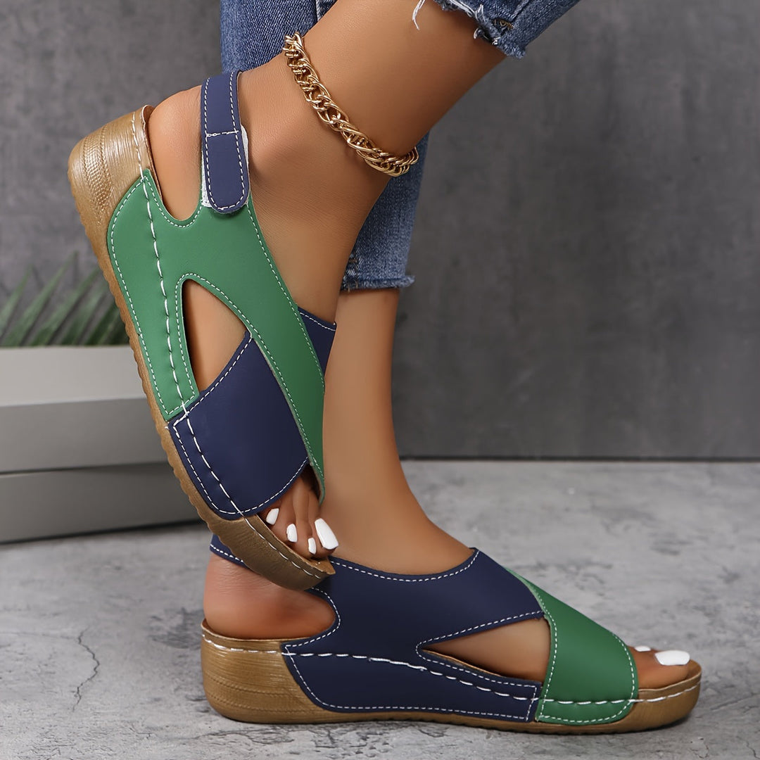 Elaine | Cushioned Wedge Sandals