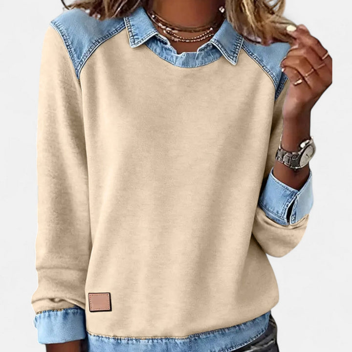 Caitlin | Relaxed Layered-Look Sweater