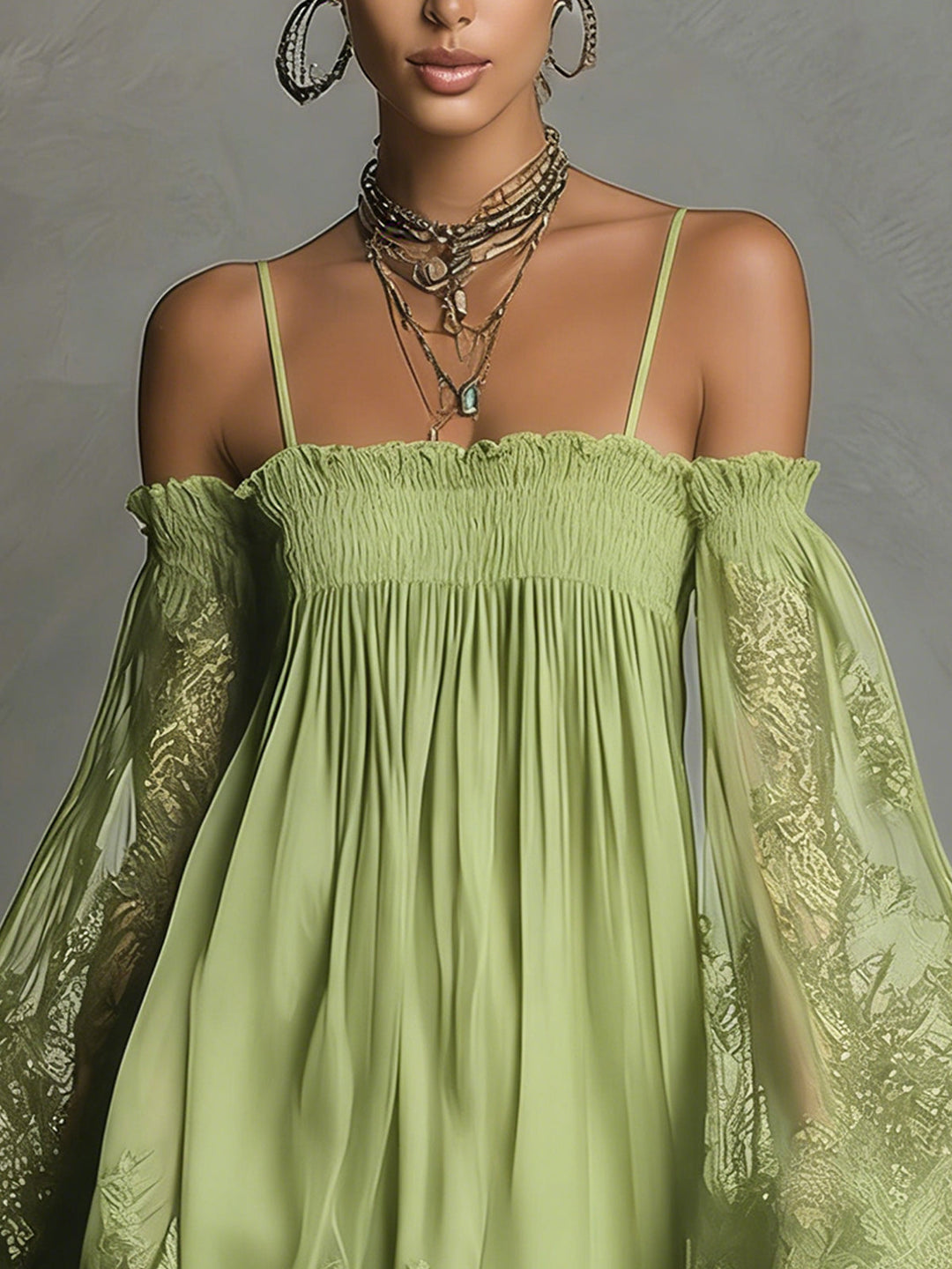 Coraline | Off-Shoulder Lace Mini Dress