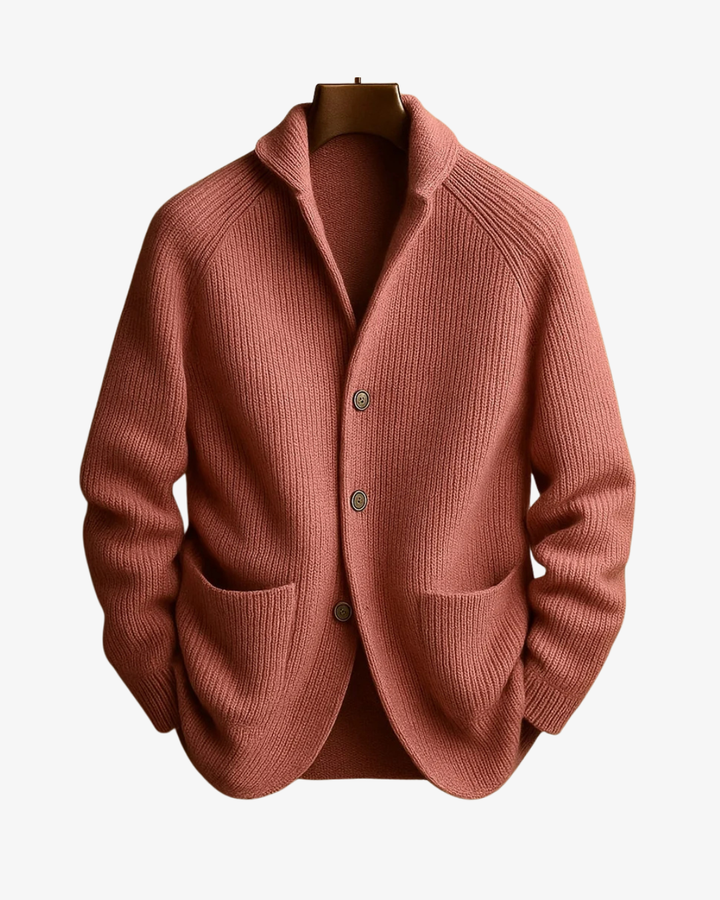 Clifford | Tailored Button-Front Knit Cardigan
