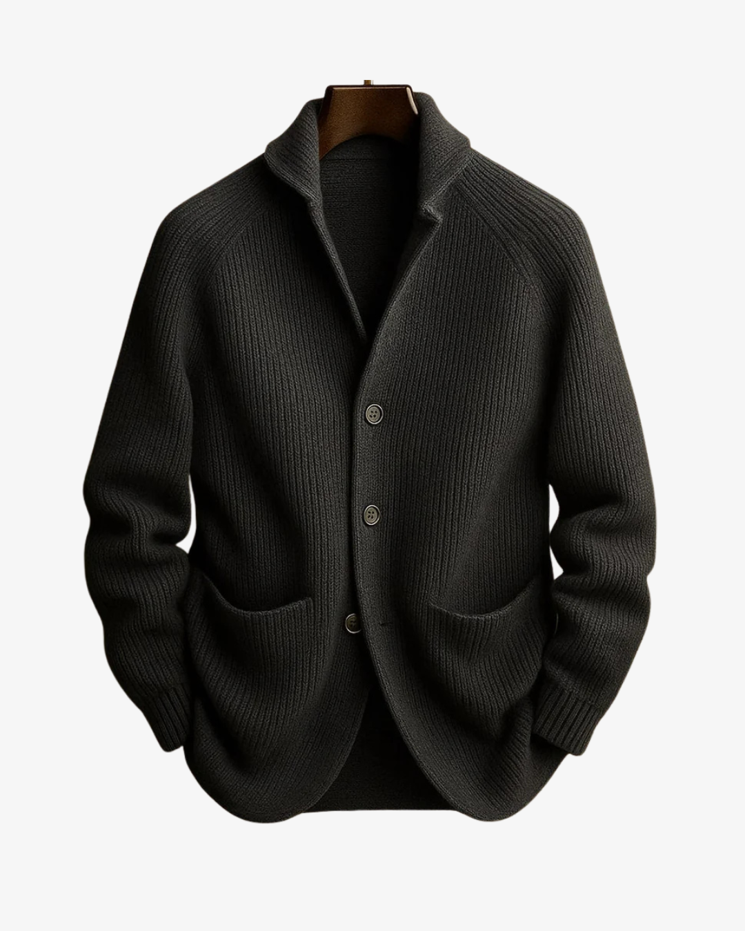 Clifford | Tailored Button-Front Knit Cardigan