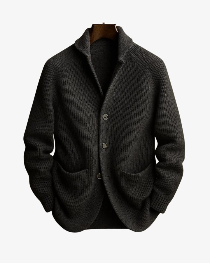 Clifford | Tailored Button-Front Knit Cardigan