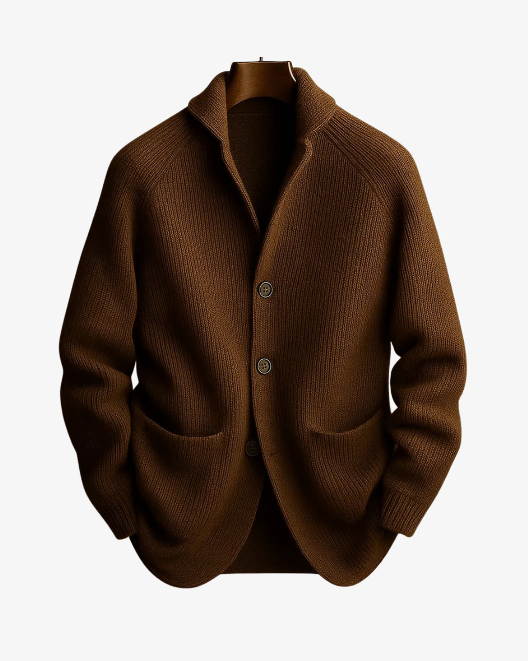 Clifford | Tailored Button-Front Knit Cardigan