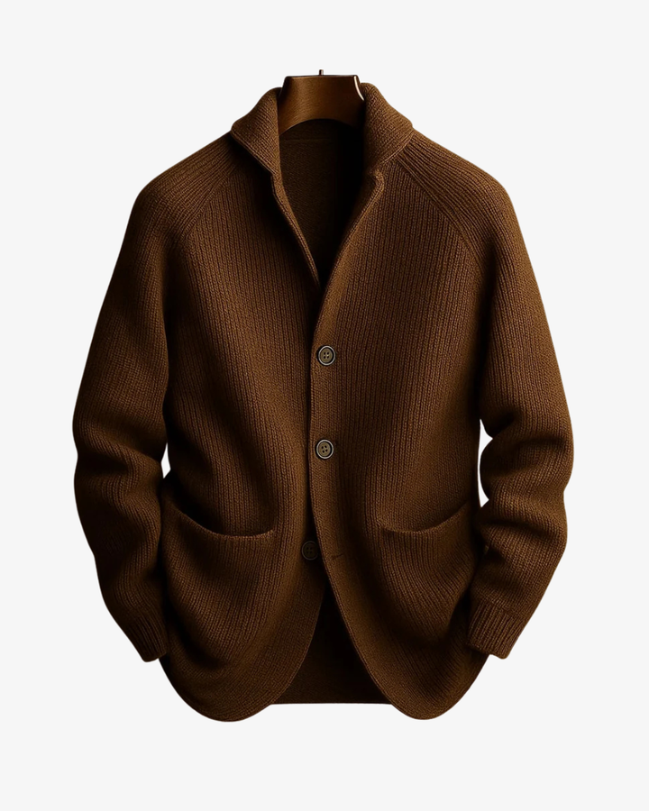 Clifford | Tailored Button-Front Knit Cardigan