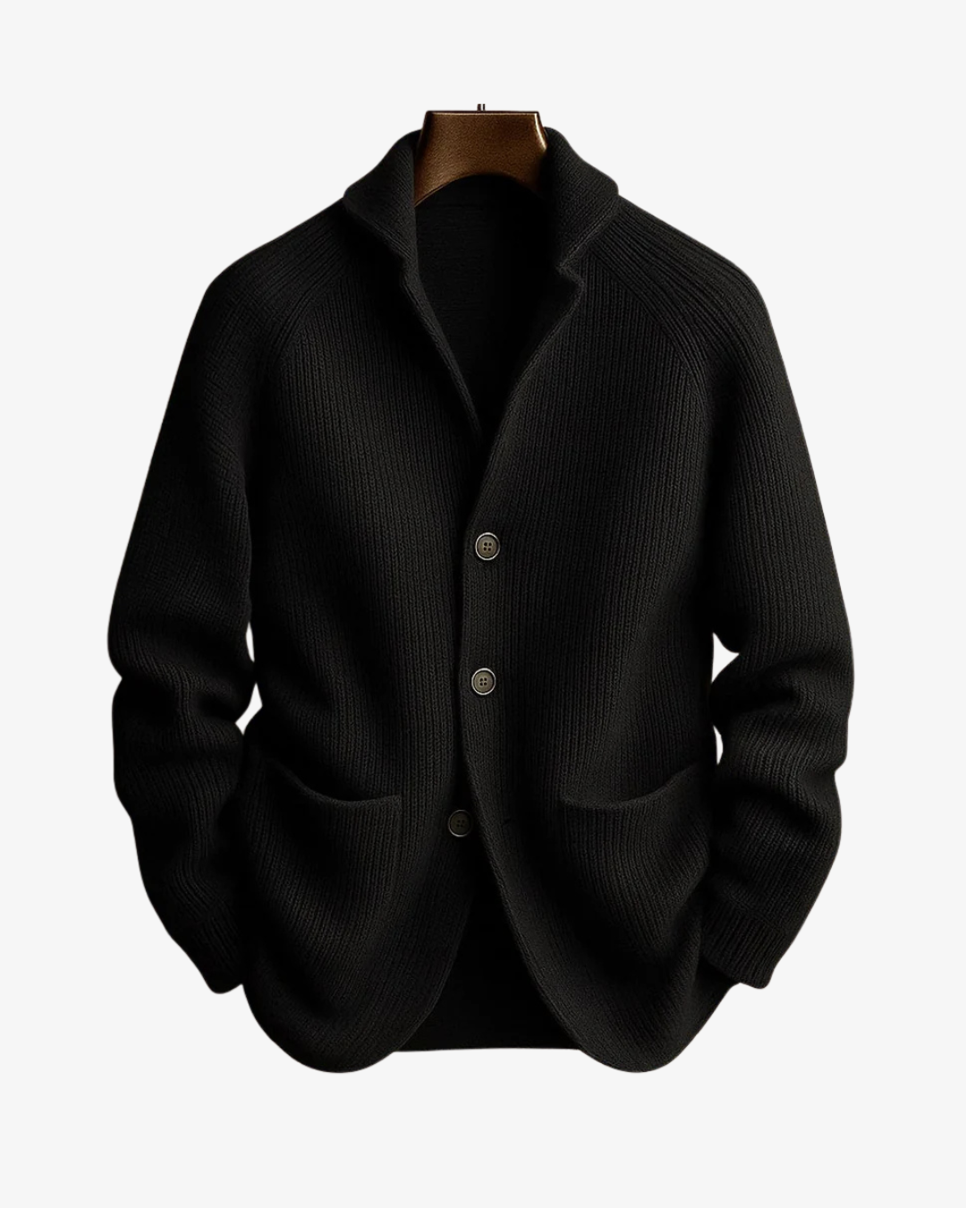 Clifford | Tailored Button-Front Knit Cardigan