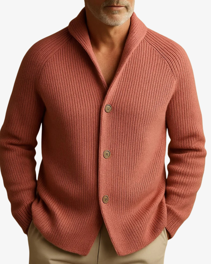 Clifford | Tailored Button-Front Knit Cardigan