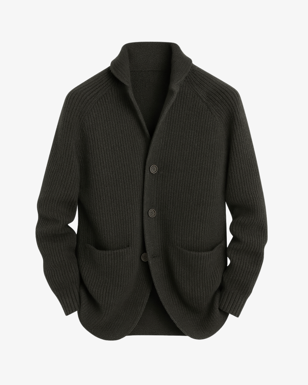 Clifford | Tailored Button-Front Knit Cardigan