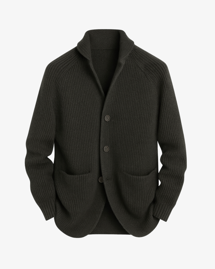 Clifford | Tailored Button-Front Knit Cardigan