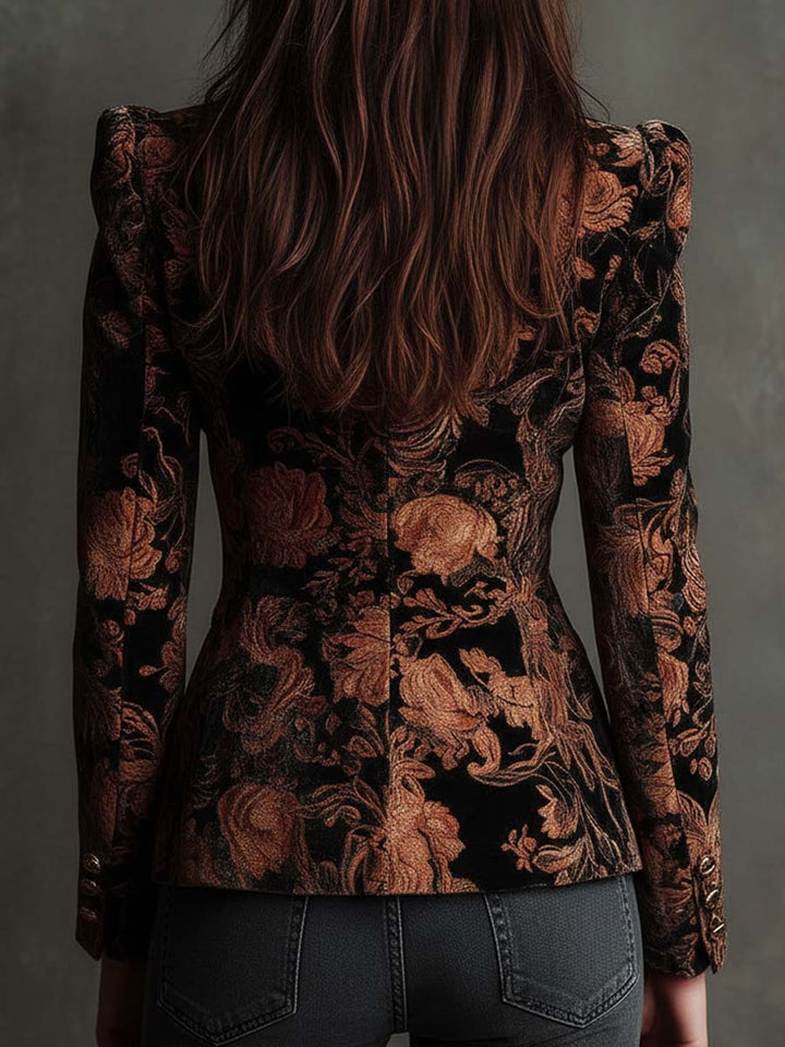 Yvette | Ornate Floral Tailored Blazer