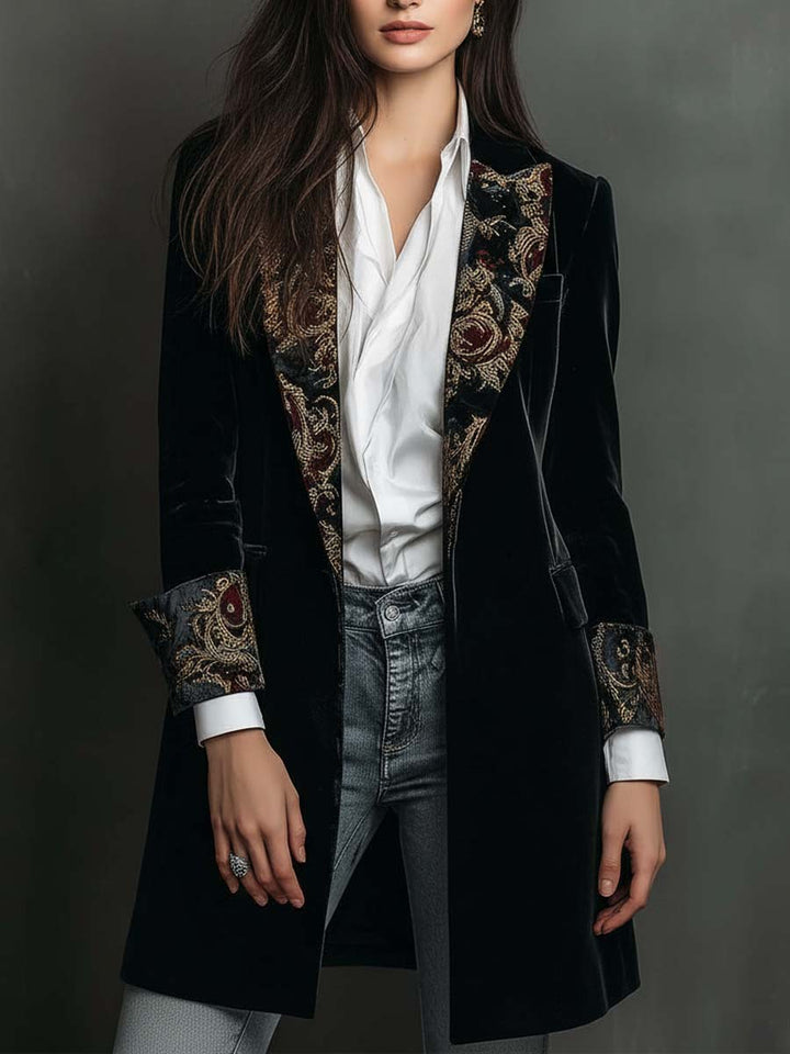 Octavia | Baroque-Trim Tailored Blazer