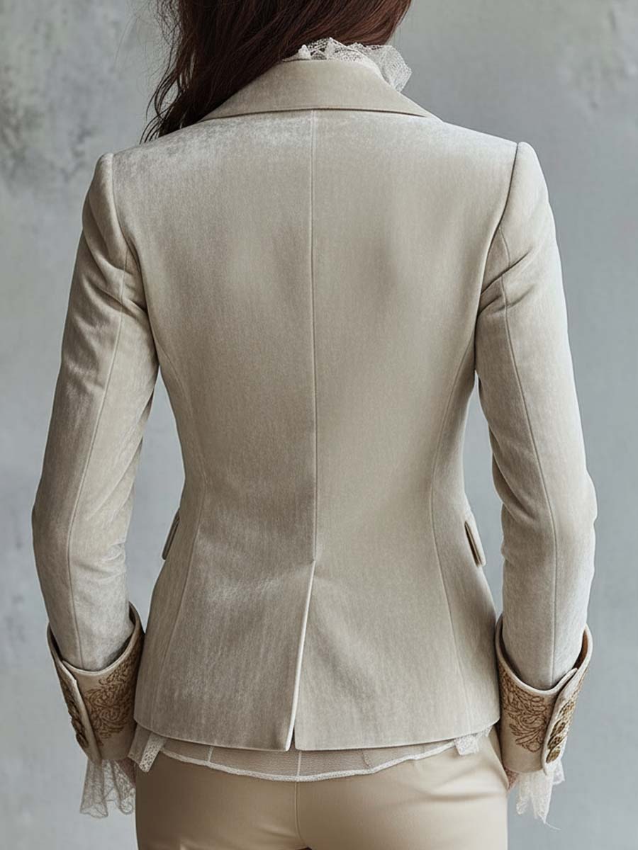 Amberly | Embroidered Tailored Blazer