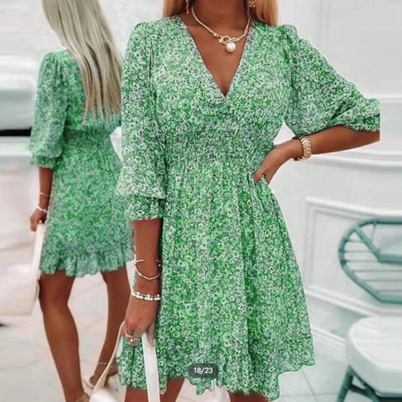 Bridgette | Elegant Floral Wrap Dress