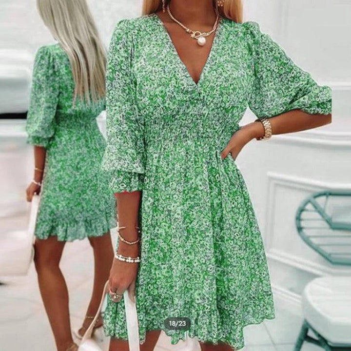 Bridgette | Elegant Floral Wrap Dress