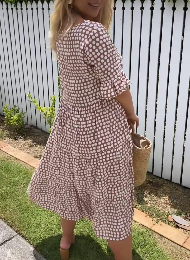 Tabitha | Tiered Spotted Summer Dress
