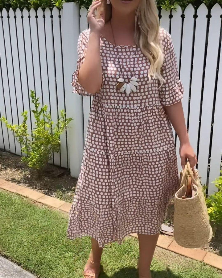 Tabitha | Tiered Spotted Summer Dress