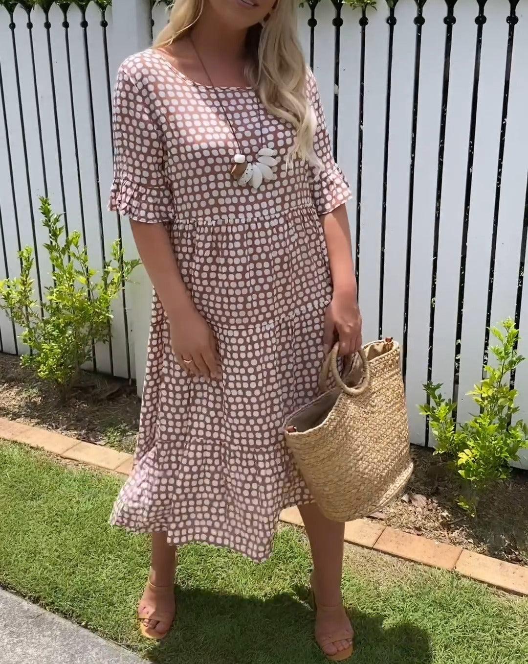 Tabitha | Tiered Spotted Summer Dress