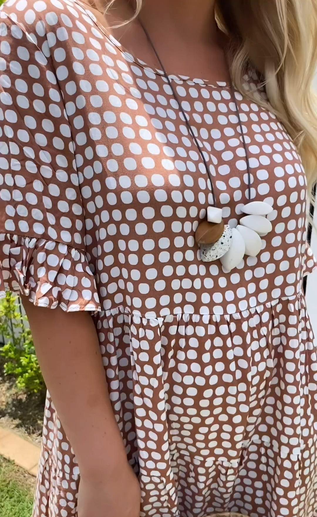 Tabitha | Tiered Spotted Summer Dress