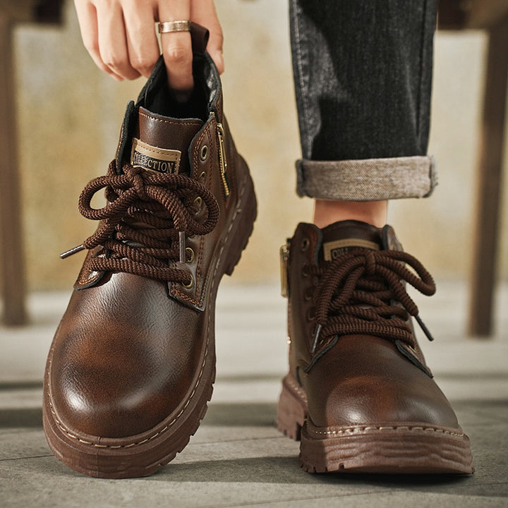 Wyatt | Rugged Lace-Up Ankle Boots