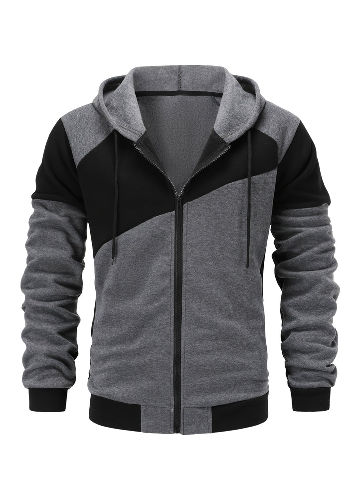 Carter | Colour Block Hooded Zip Jacket
