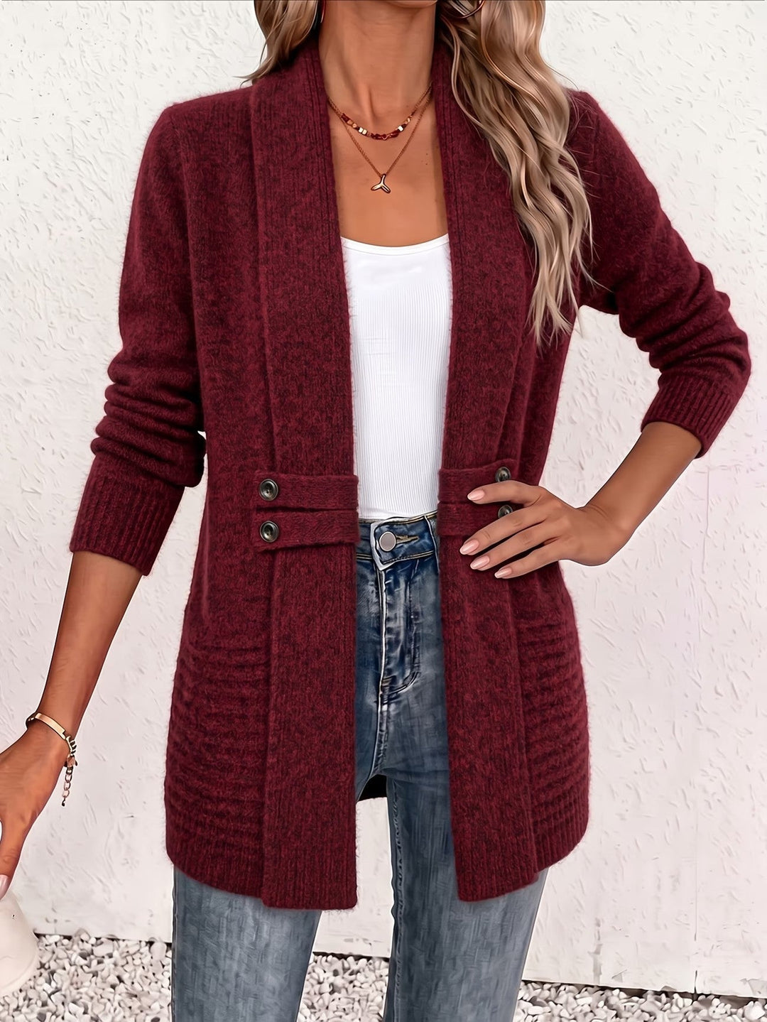 Helen | Ribbed Longline Cardigan