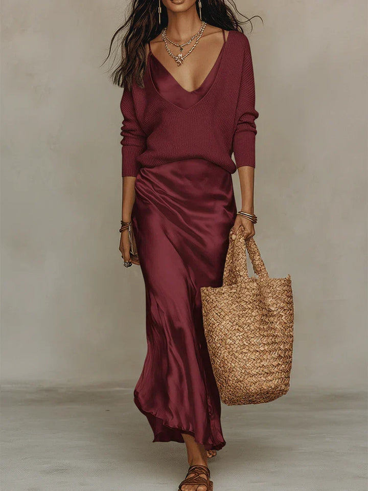Bianca | Elegant Flowing Midi Dress