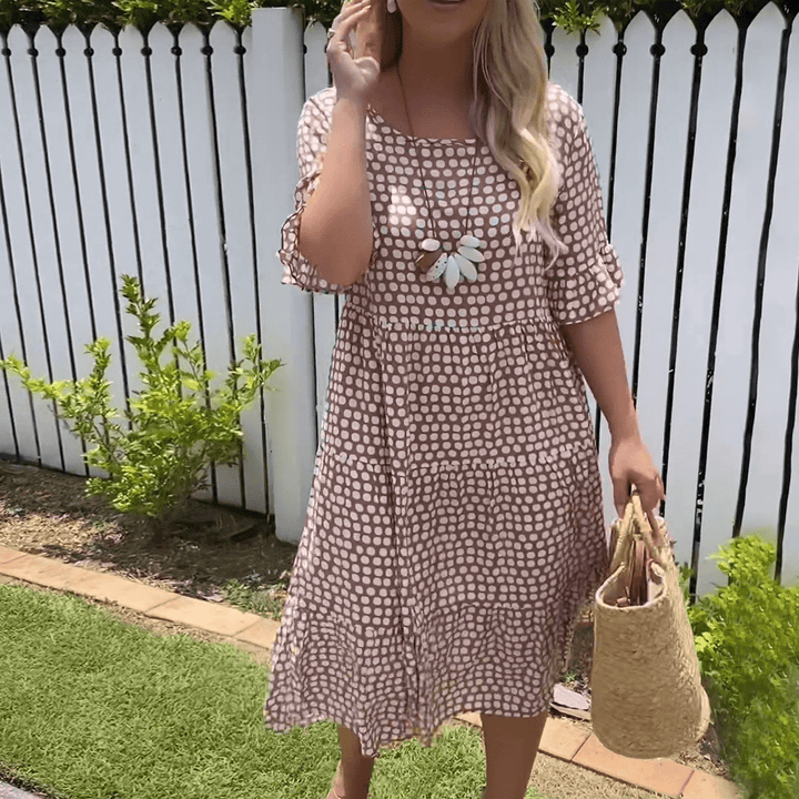 Tabitha | Tiered Spotted Summer Dress