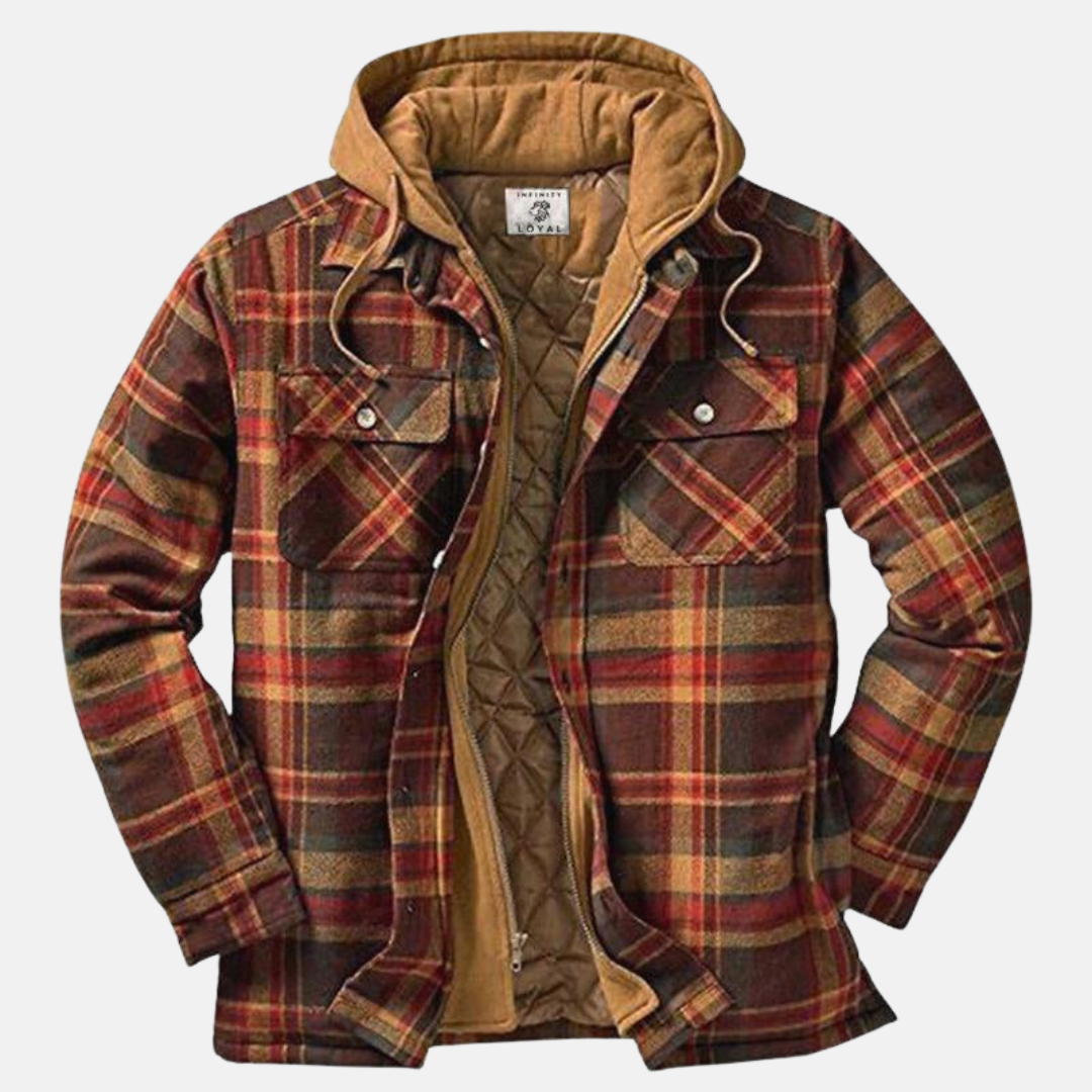 Wesley | Rugged Hooded Check Jacket