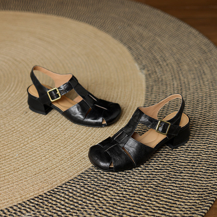 Esme | Woven Block-Heel Sandals