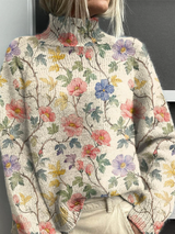 Annora | Blooming Turtleneck Sweater