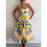 Marina Rose | Artful Print Midi Dress