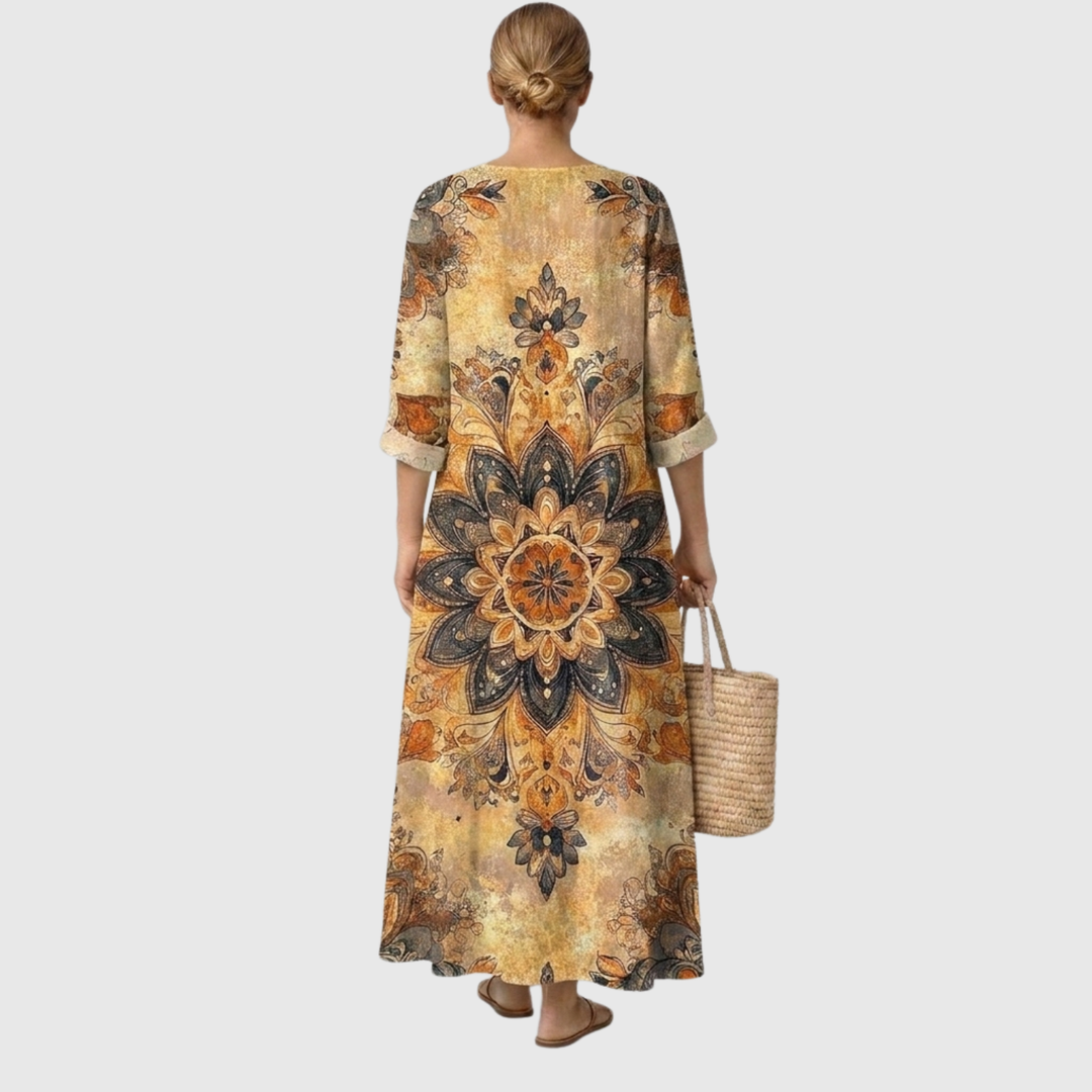 Lorelei | Artisan Print Midi Dress