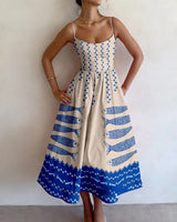 Marla | Coastal Charm Midi Dress