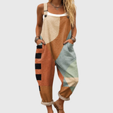 Joanna | Geometric Colour-Block Jumpsuit
