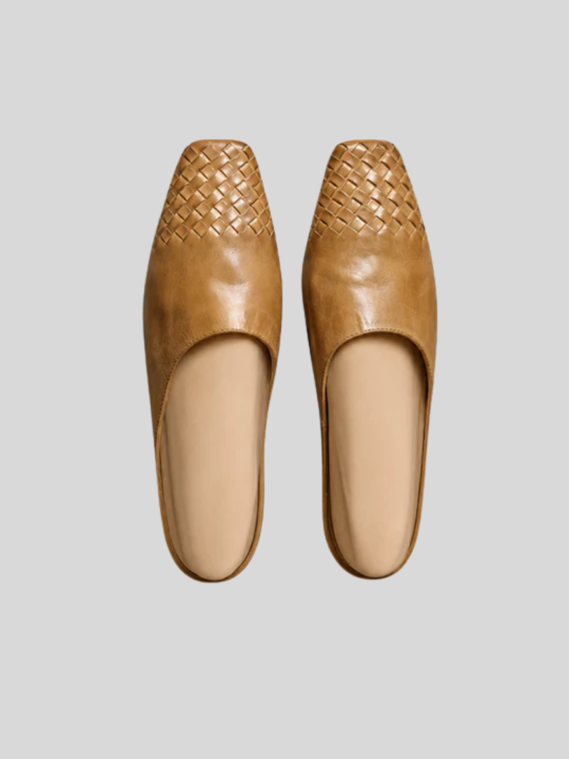 Thea | Woven-Toe Slip-On Mules