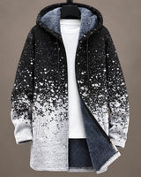 Garrett | Speckled Hooded Zip Jacket