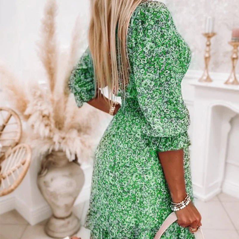 Bridgette | Elegant Floral Wrap Dress
