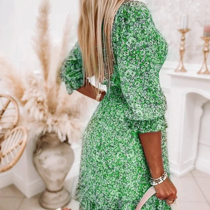 Bridgette | Elegant Floral Wrap Dress