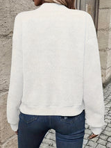 Delia | Textured Zip-Up Bomber Jacket