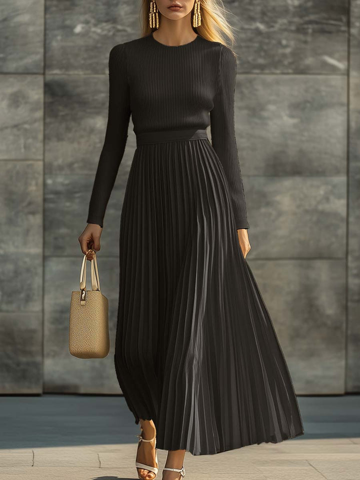 Felicity | Elegant Pleated Maxi Dress