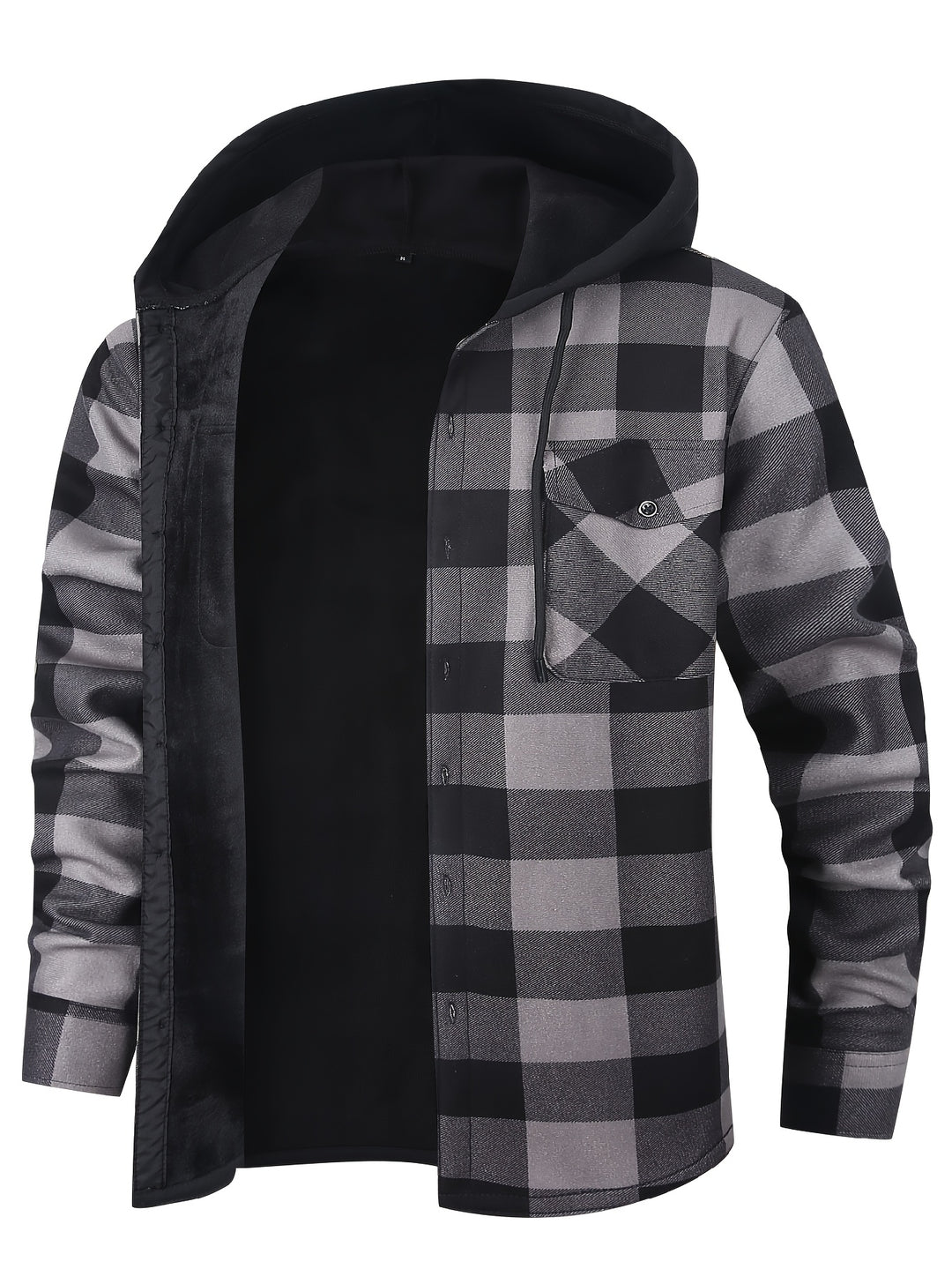 Reuben | Hooded Checked Shirt Jacket