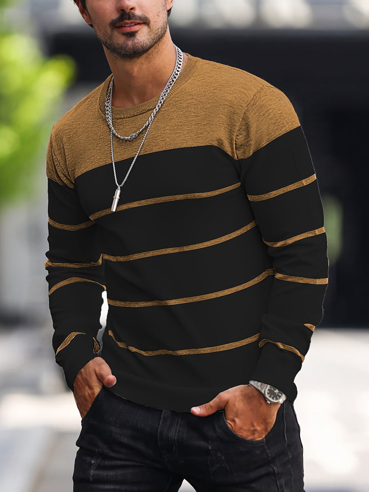 Harrison | Colour-Block Striped Sweater