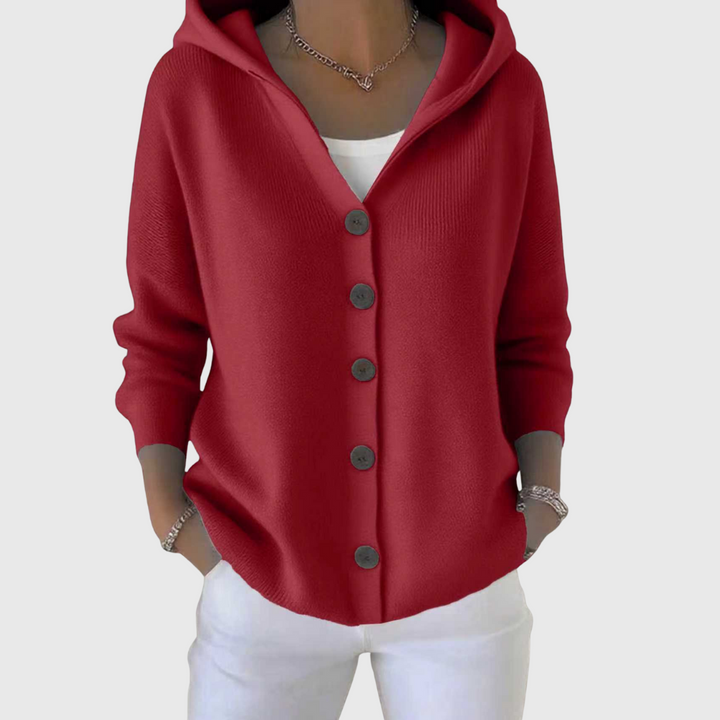 Selina | Hooded Button-Front Cardigan