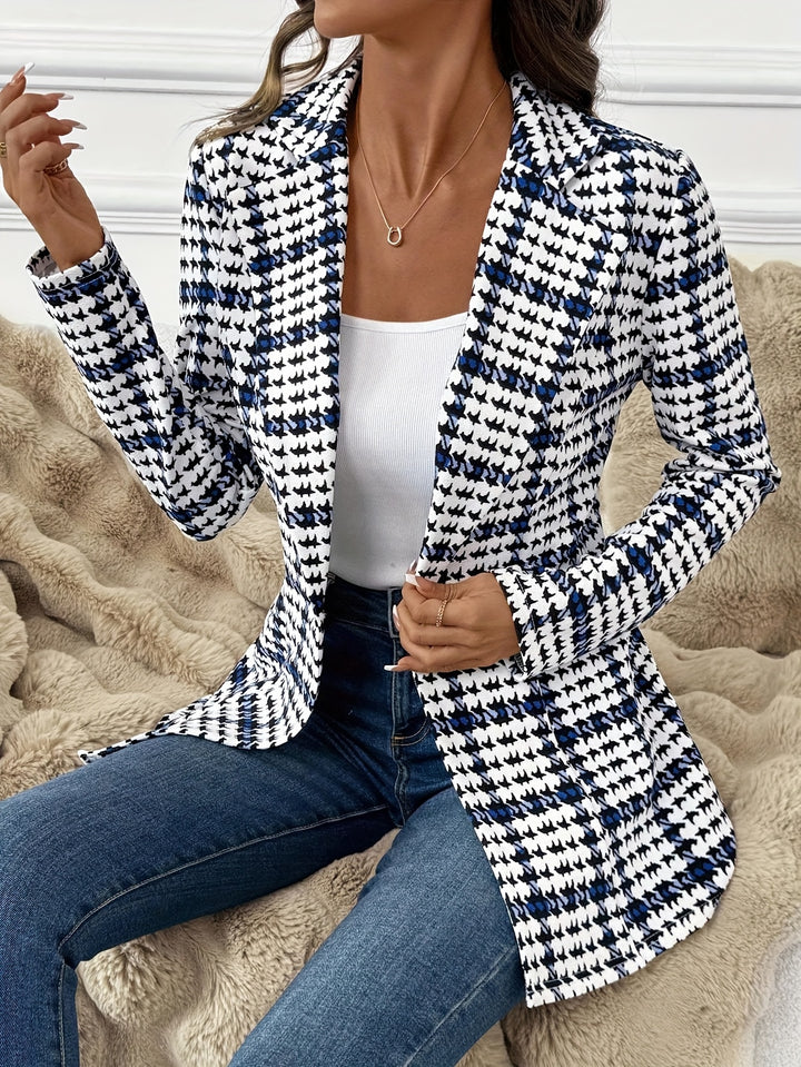 Isolde | Refined Houndstooth Blazer