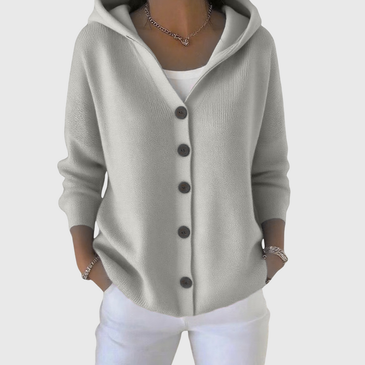 Selina | Hooded Button-Front Cardigan
