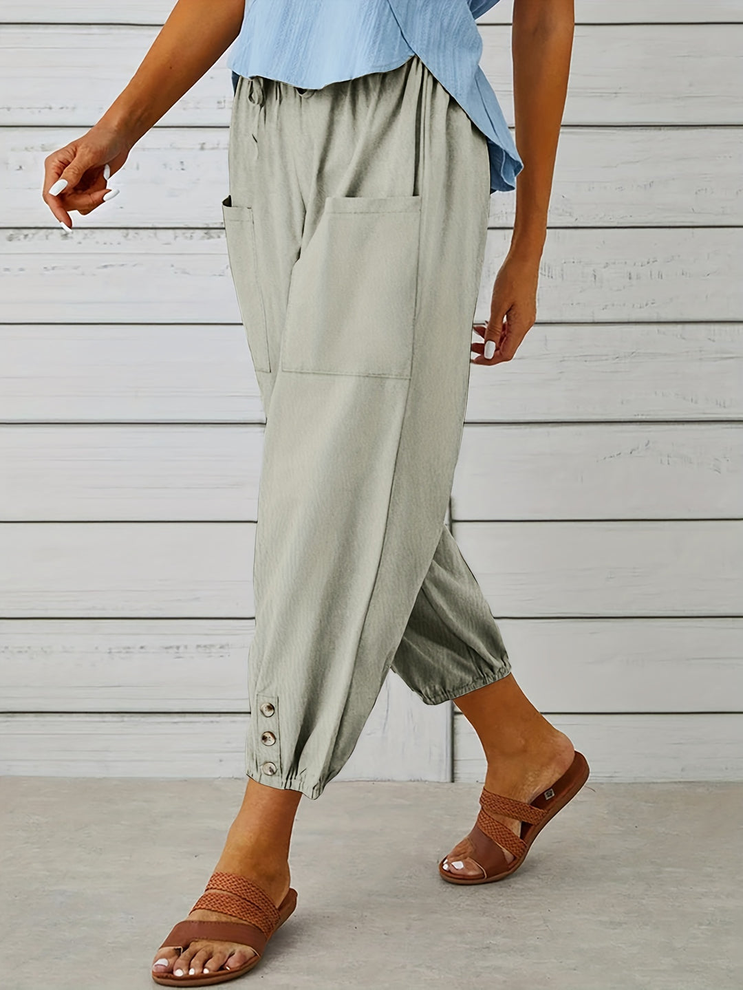 Colleen | Relaxed Drawstring Capris