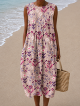 Edith | Sleeveless Relaxed-Fit Midi Dress