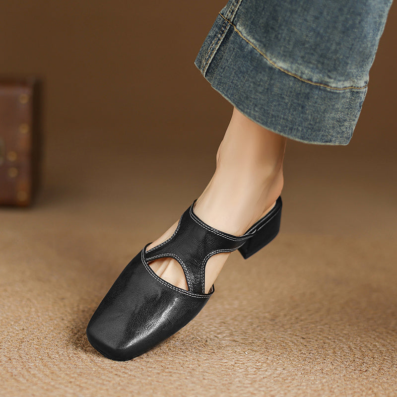 Wynne | Elegant Block-Heel Mules