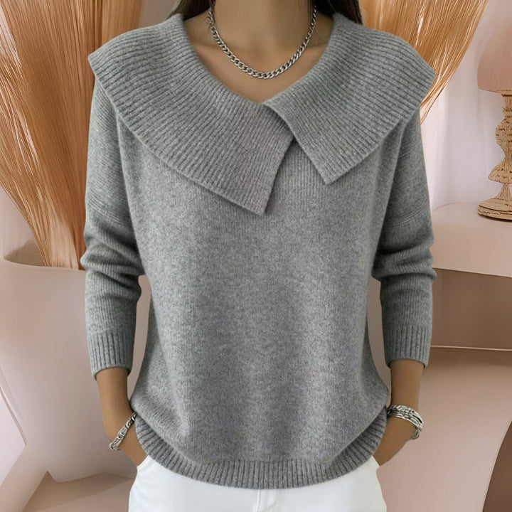 Rosetta | Soft Collar Knit Jumper