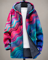 Griffin | Wave-Print Hooded Jacket