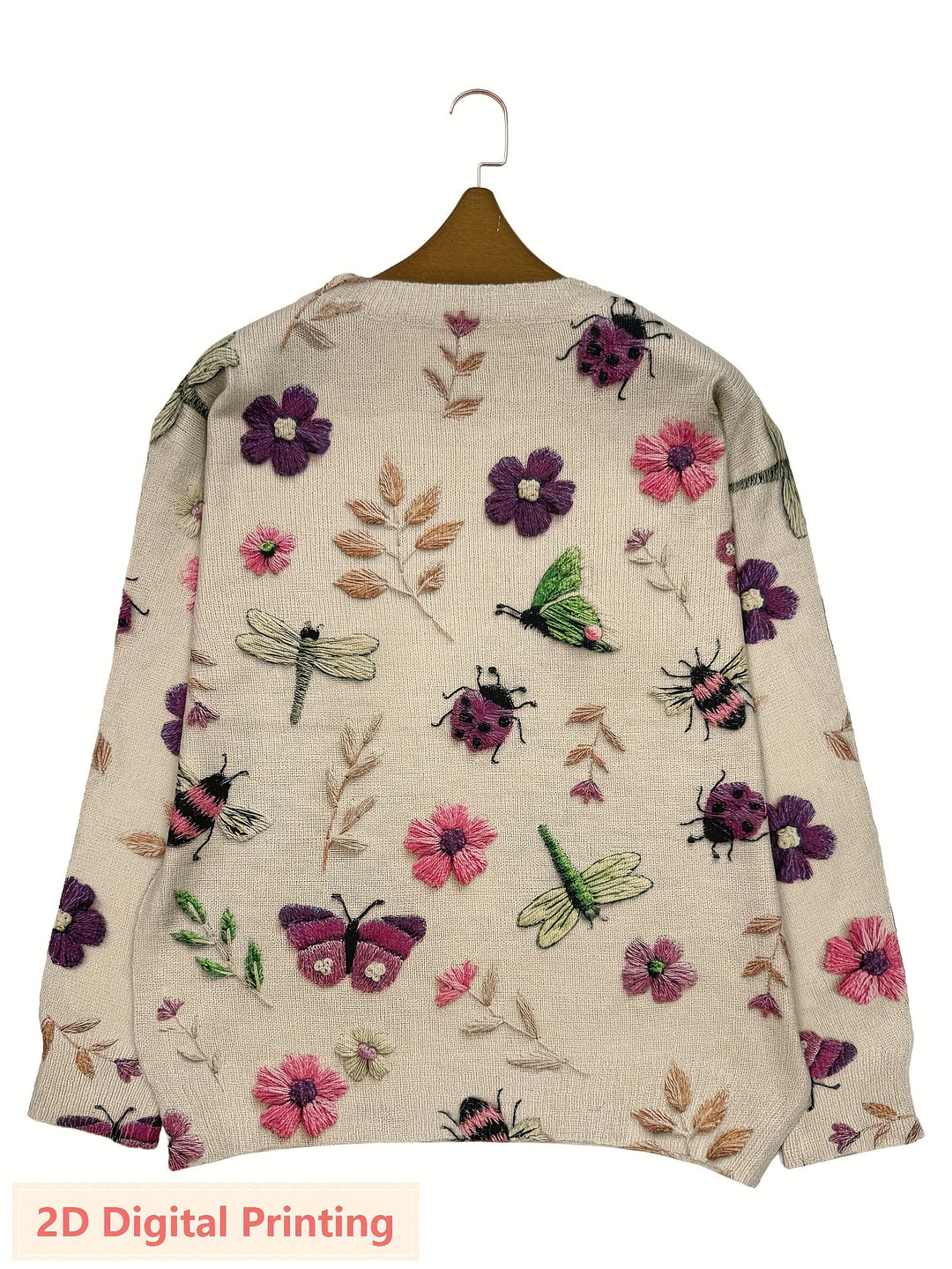 Cecilia | Botanical Embroidered Sweater